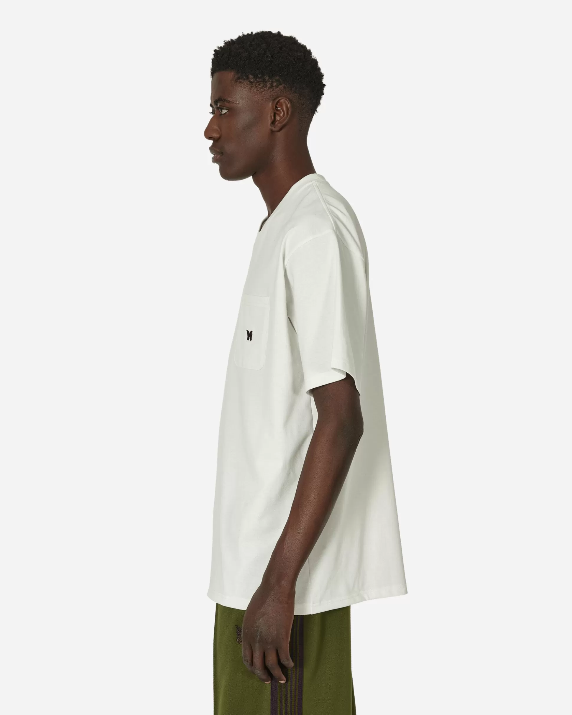 Needles Poly Jersey T-Shirt White Flash Sale