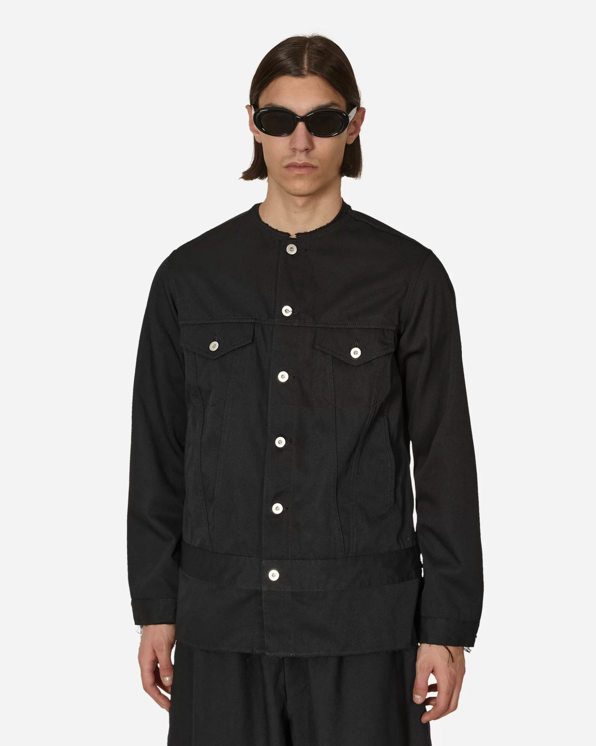 Comme Des Garçons Black Polyester Drill Jacket Black Cheap