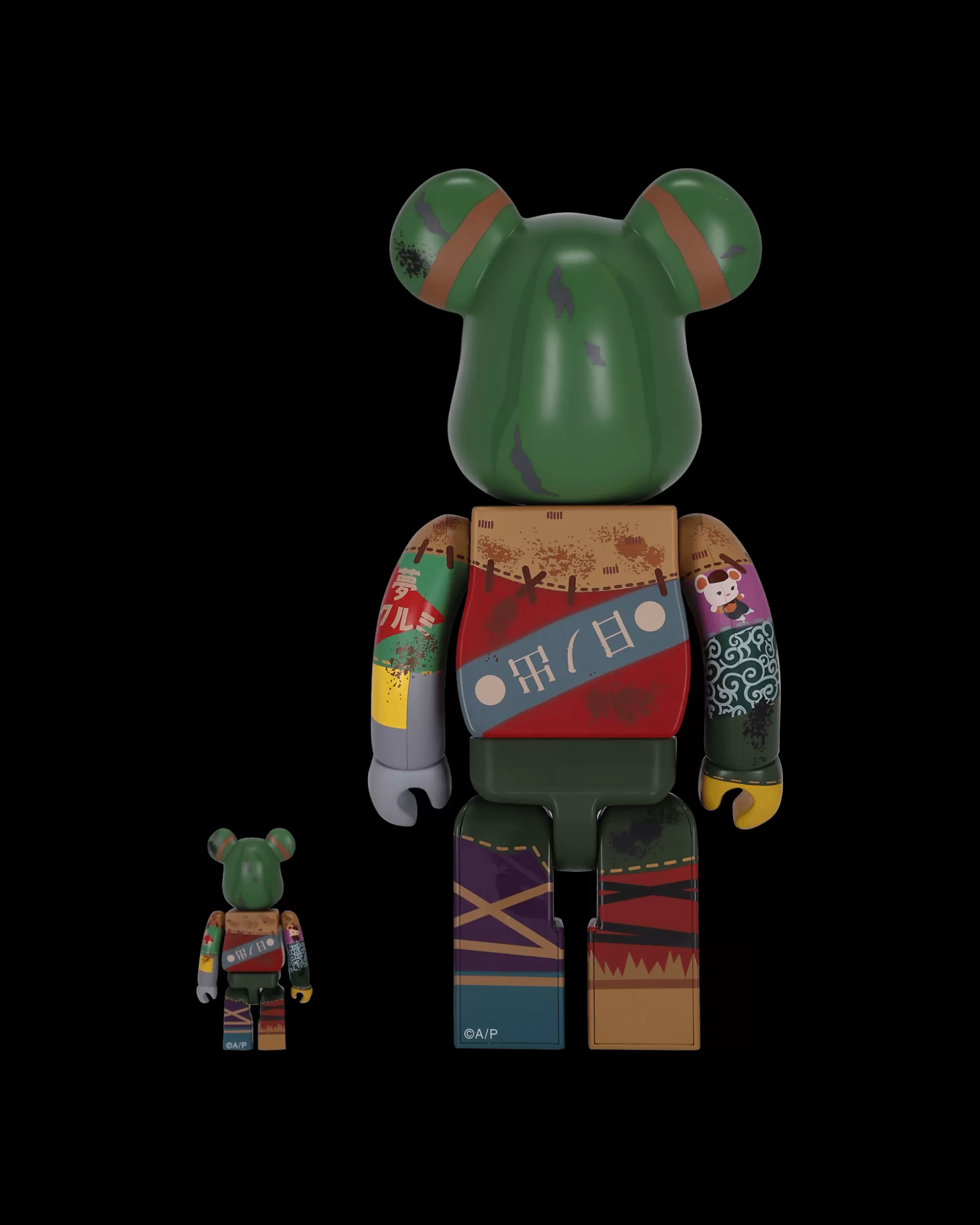 Medicom 100% + 400% Poupelle Be@rbrick Multicolor New