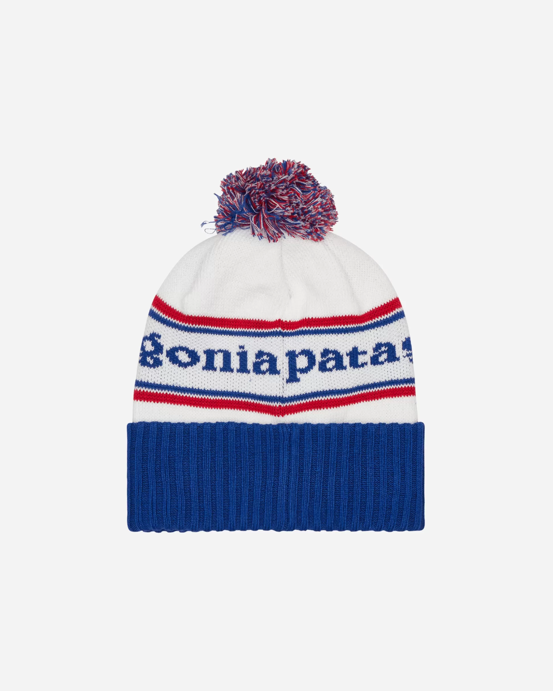 Patagonia Powder Town Beanie Park Stripe / Viking Blue Clearance