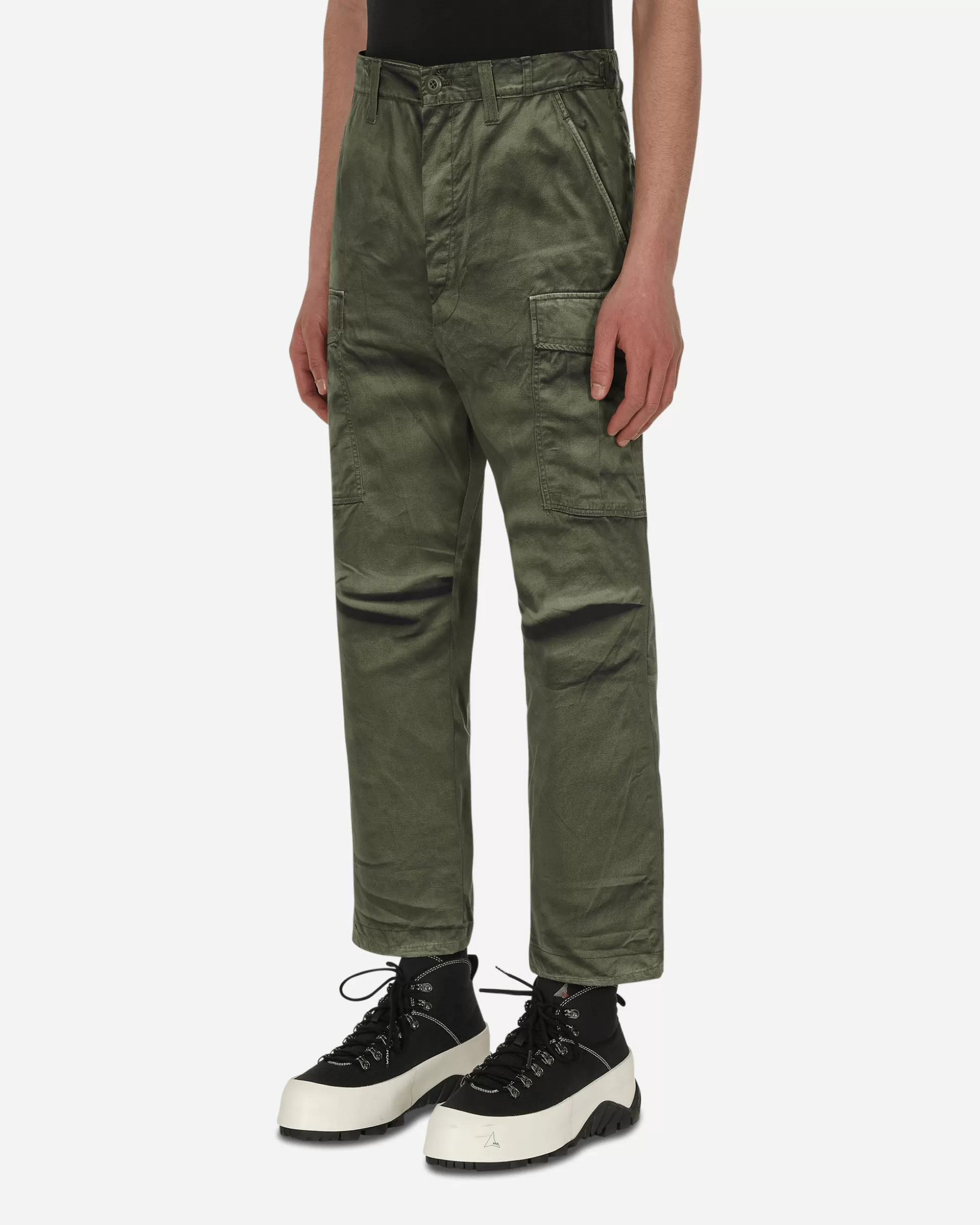 Junya Watanabe MAN Printed Nylon Trousers Green Clearance