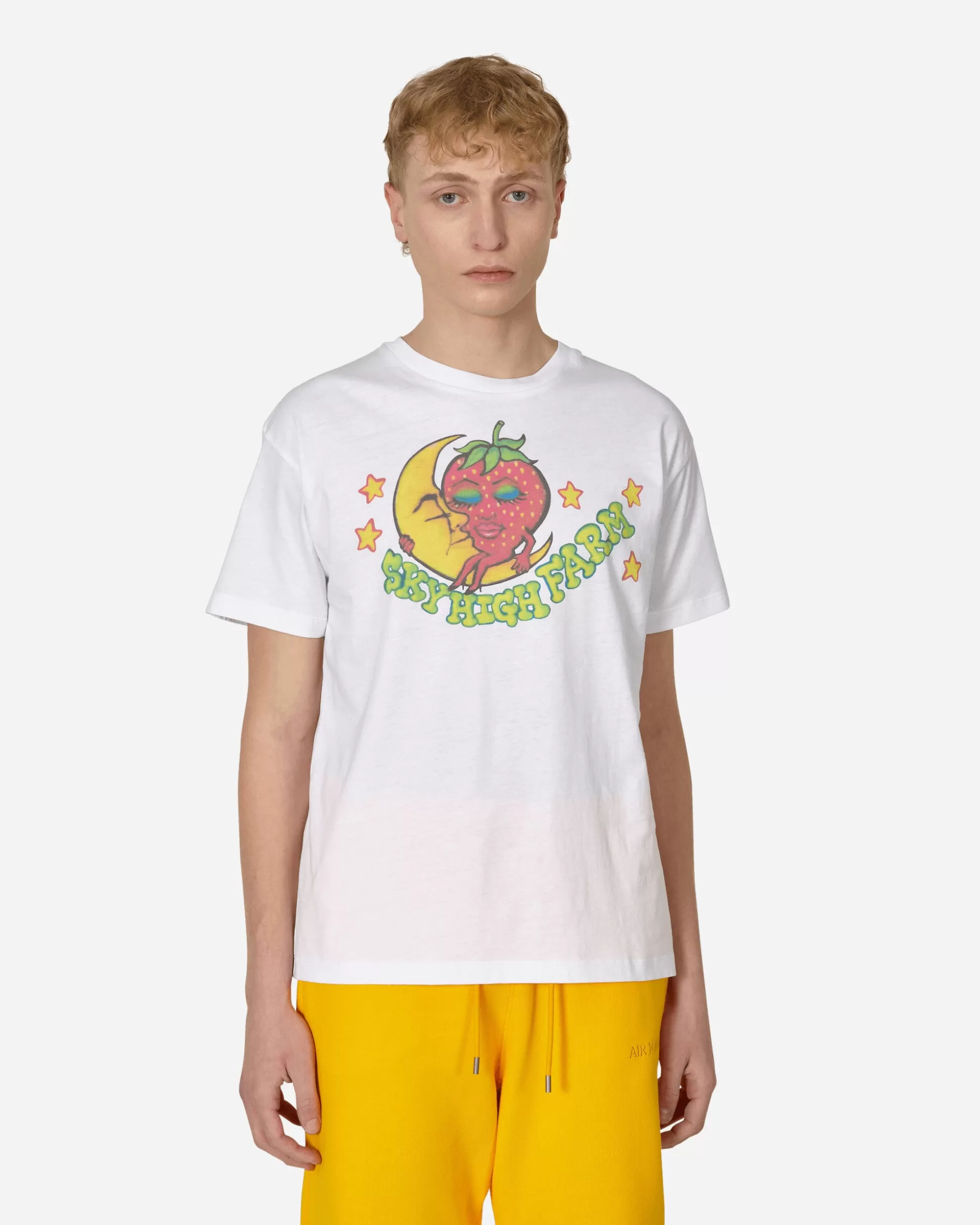 Sky High Farm Printed T-Shirt White Clearance