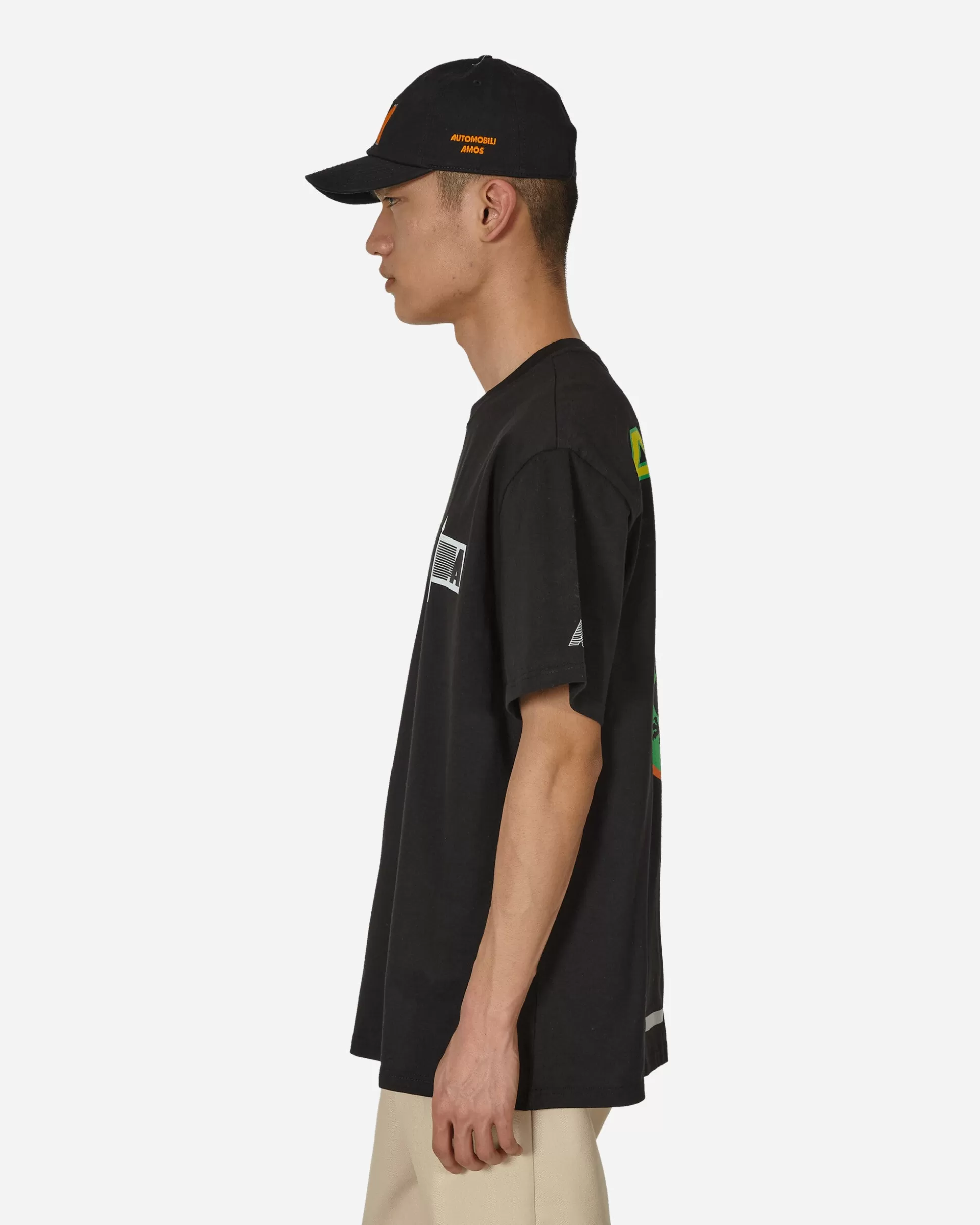 Automobili Amos Racing Sponsors T-Shirt Black Sale