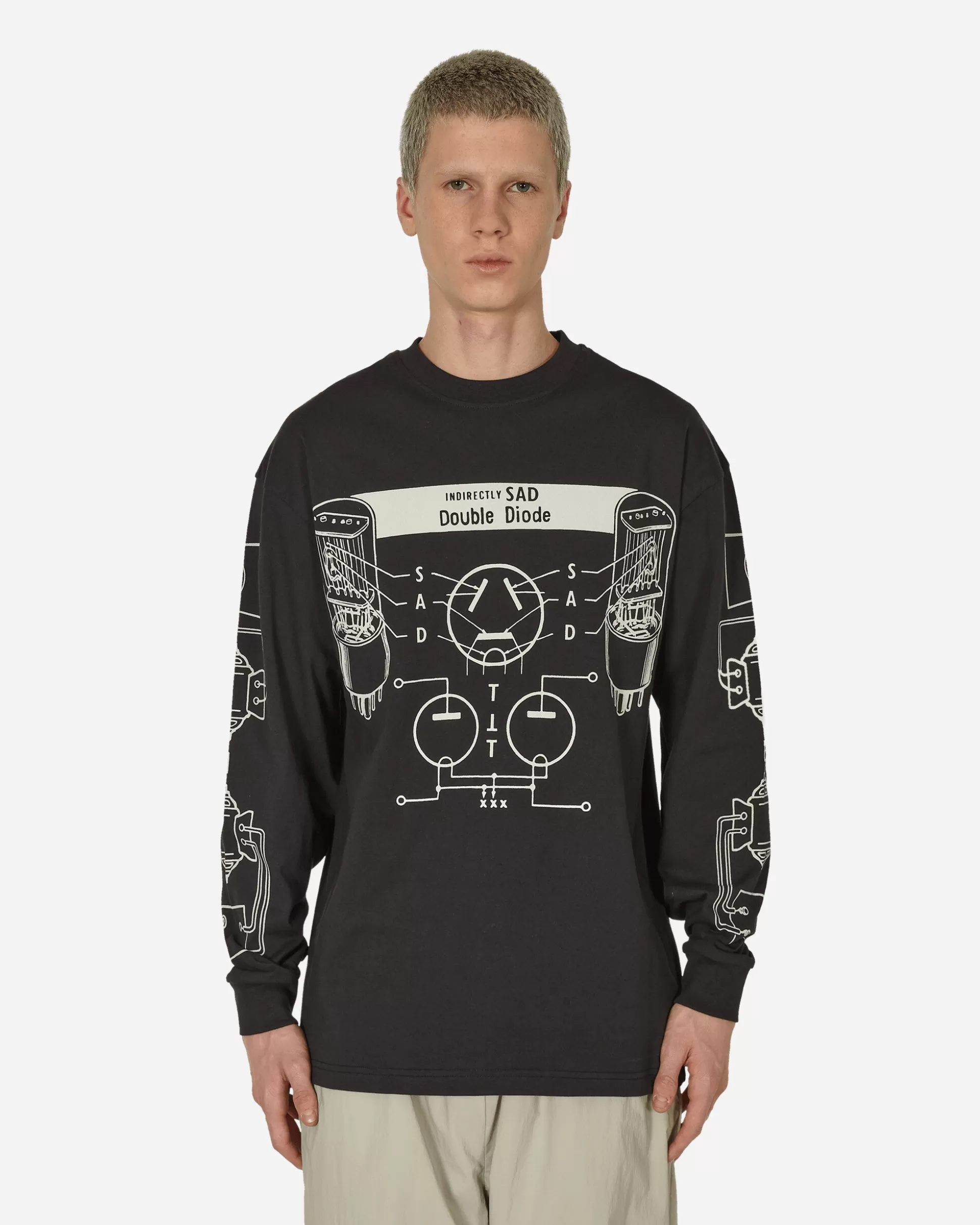 The Trilogy Tapes Sad Longsleeve T-Shirt Black Shop