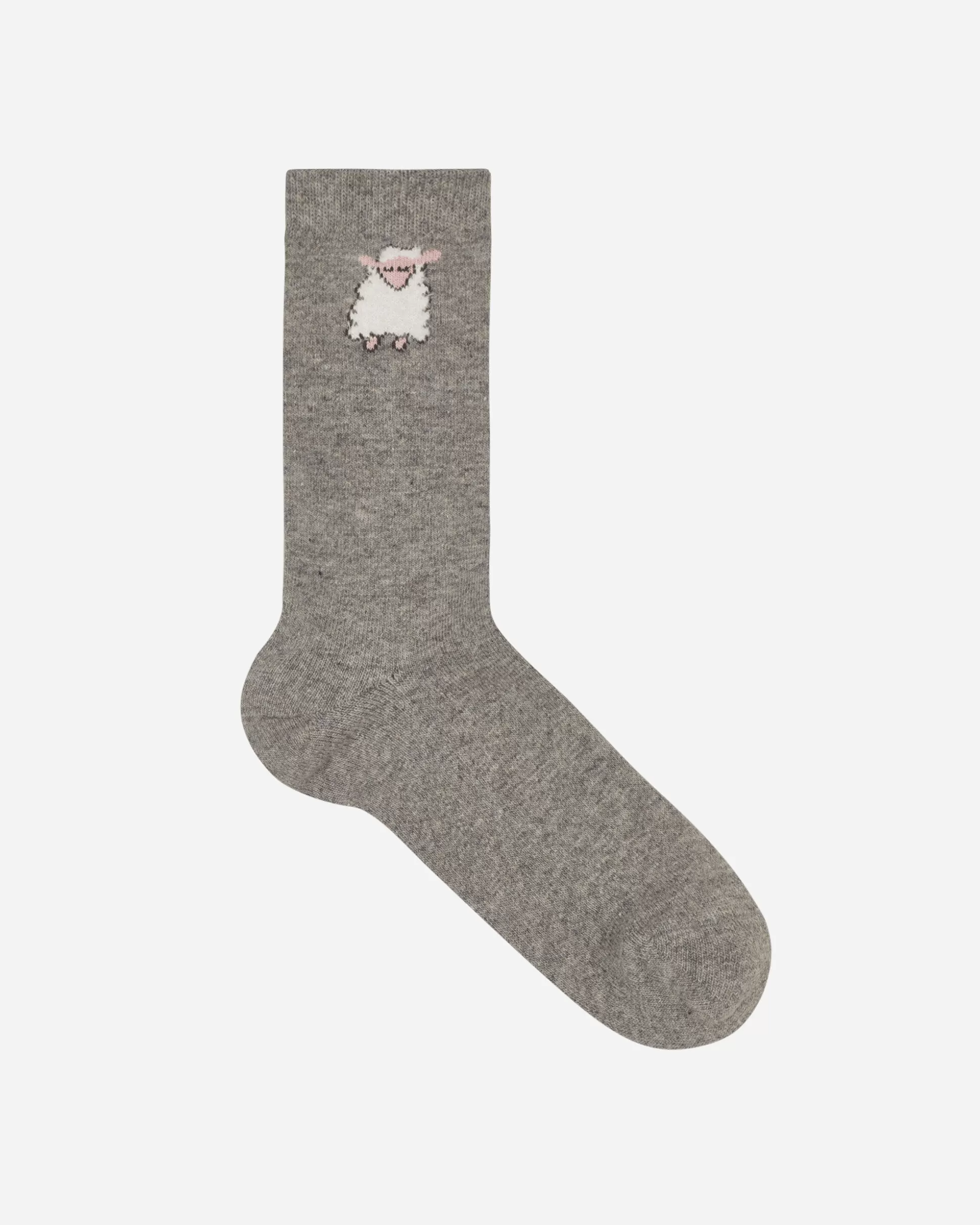 Sky High Farm Sheep Embroidered Socks Grey Cheap
