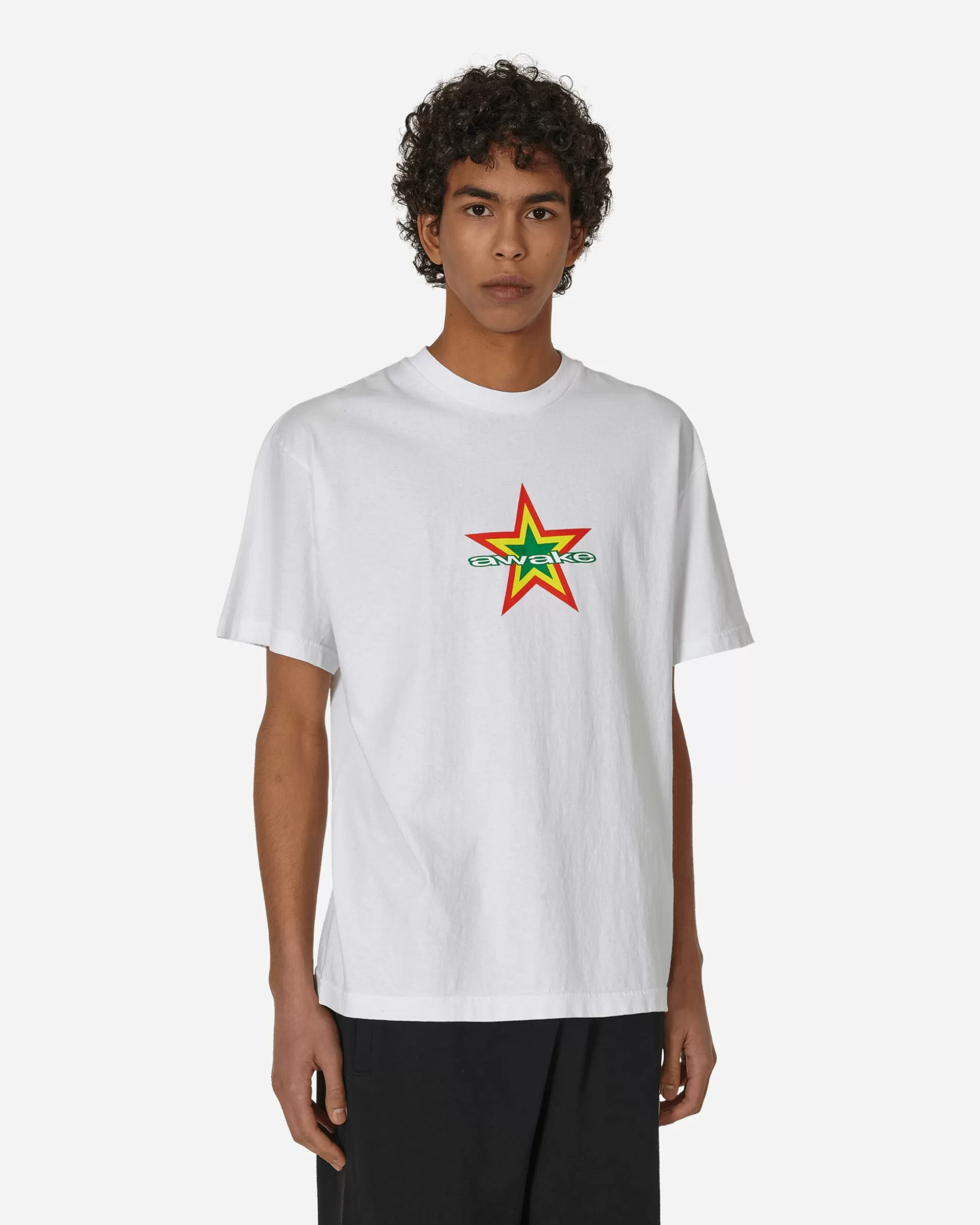 Awake NY Star Logo T-Shirt Whtie Discount