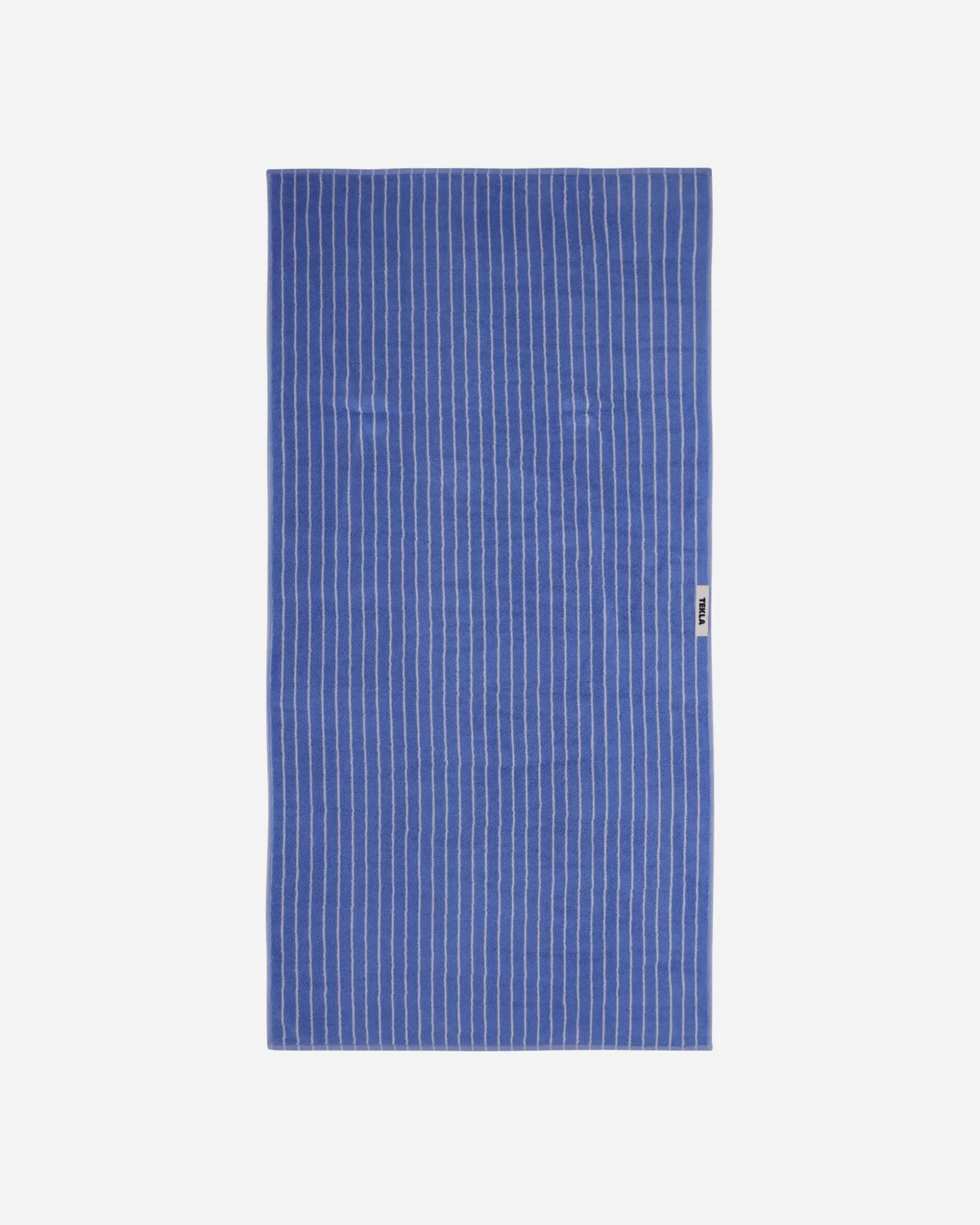 Tekla Striped Bath Towel Clear Blue Stripes Store