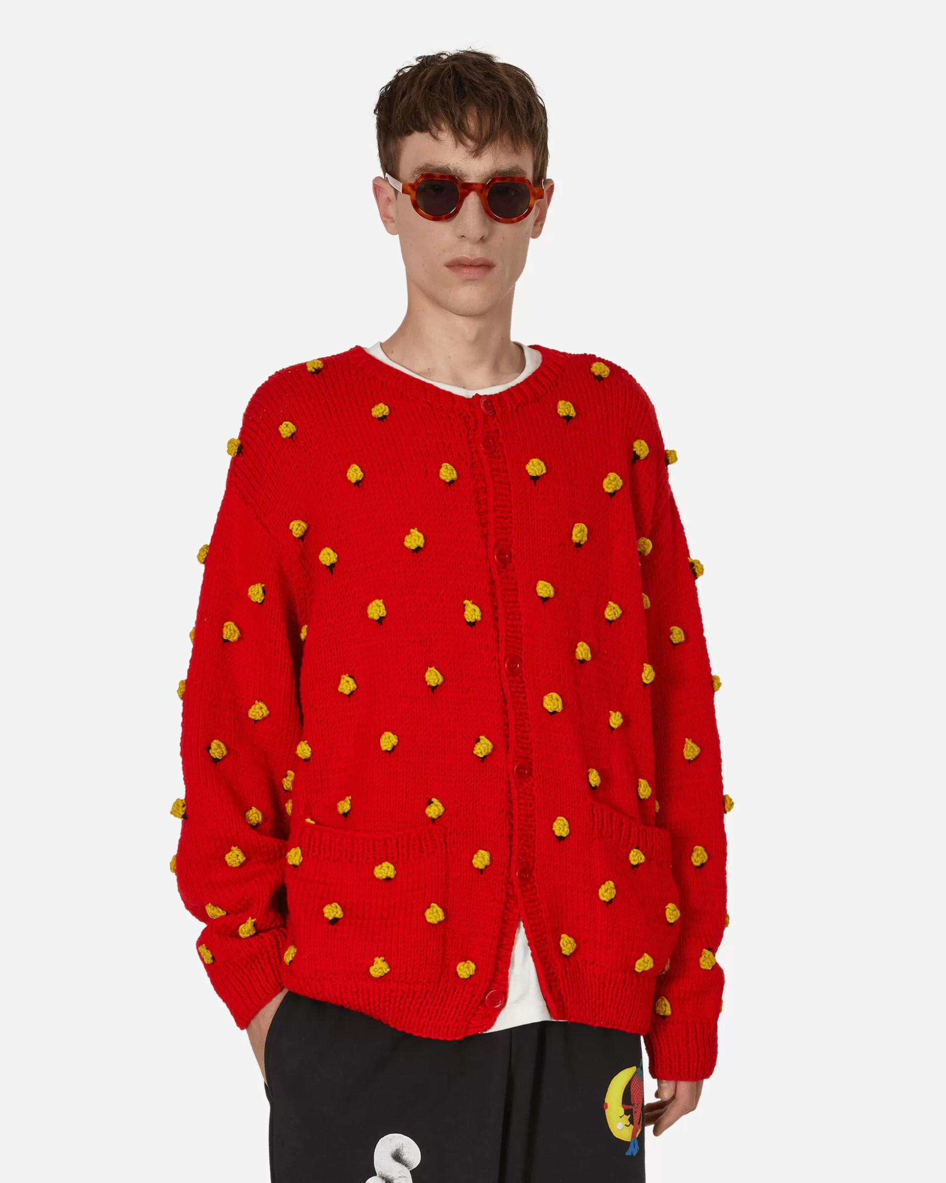 Sky High Farm Stuffies Strawberry Cardigan Red Cheap