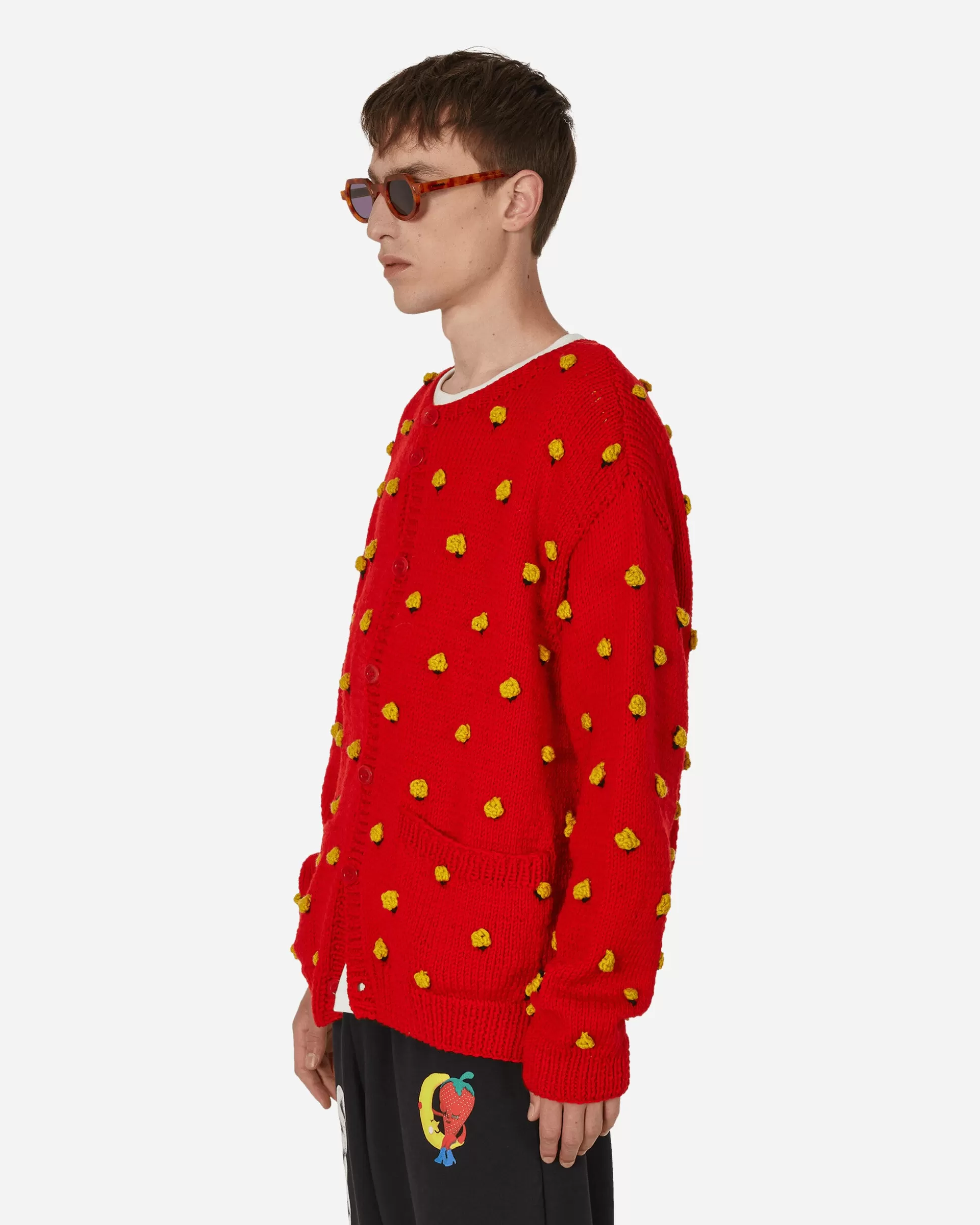 Sky High Farm Stuffies Strawberry Cardigan Red Cheap