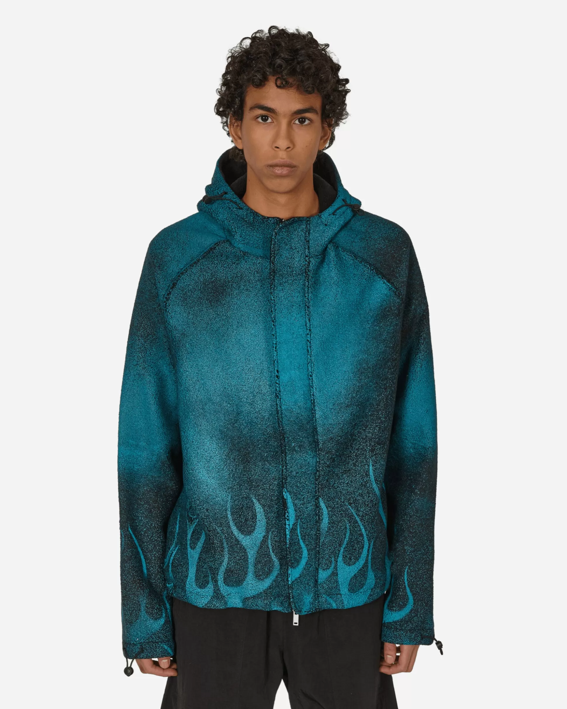 Haydenshapes Traction Hooded Fleece Jacket Black Flames Store