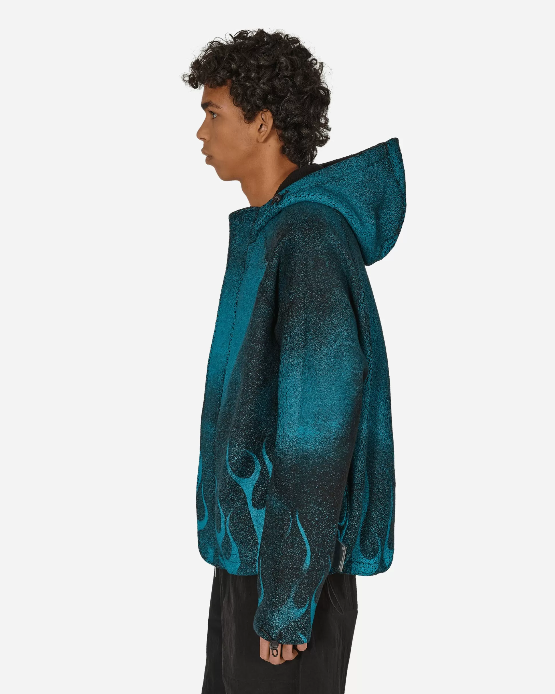 Haydenshapes Traction Hooded Fleece Jacket Black Flames Store