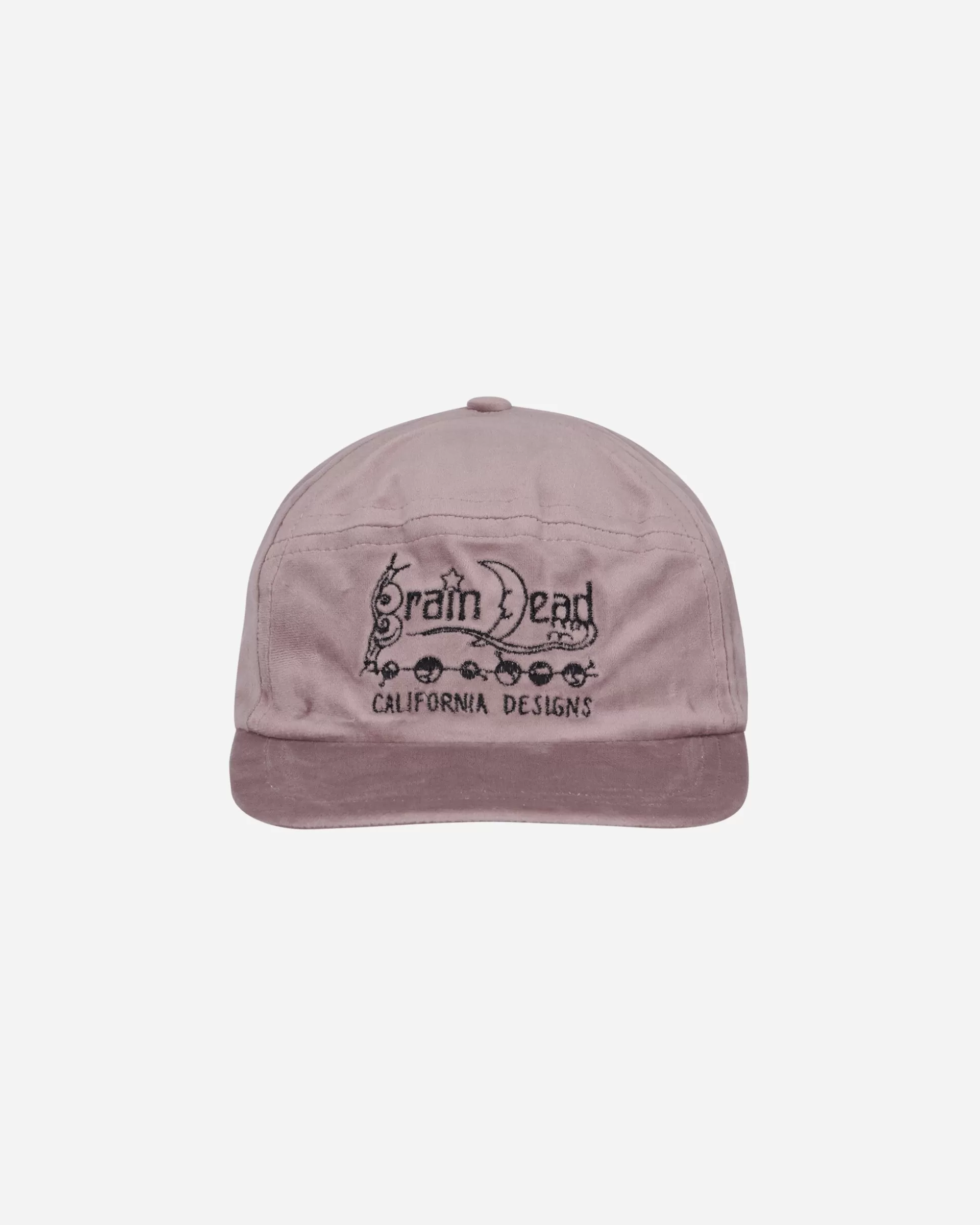 Brain Dead Velveteen Curved Front 6-Panel Hat Pink Flash Sale