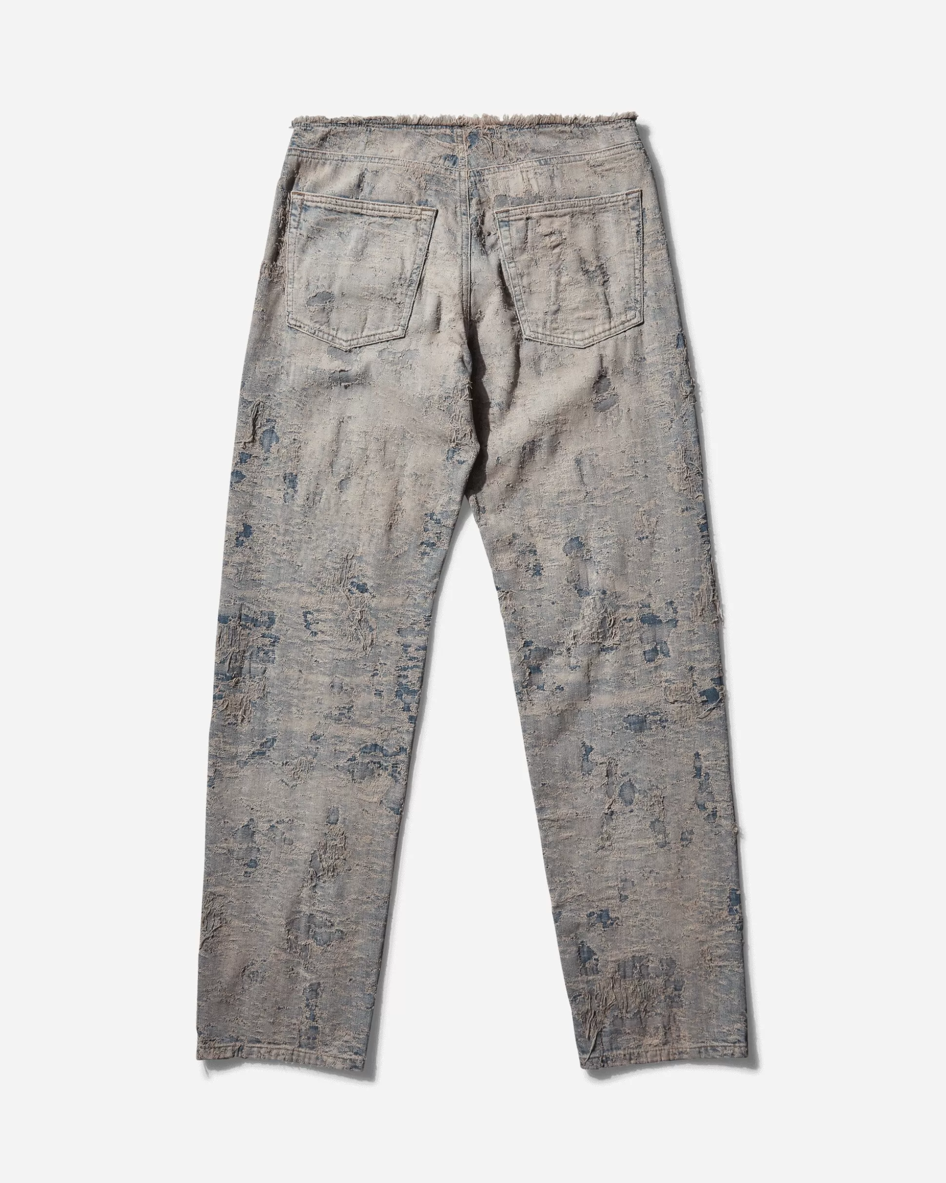 Diesel Women's D-Arker Distressed Straight Denim Pants Blue Flash Sale