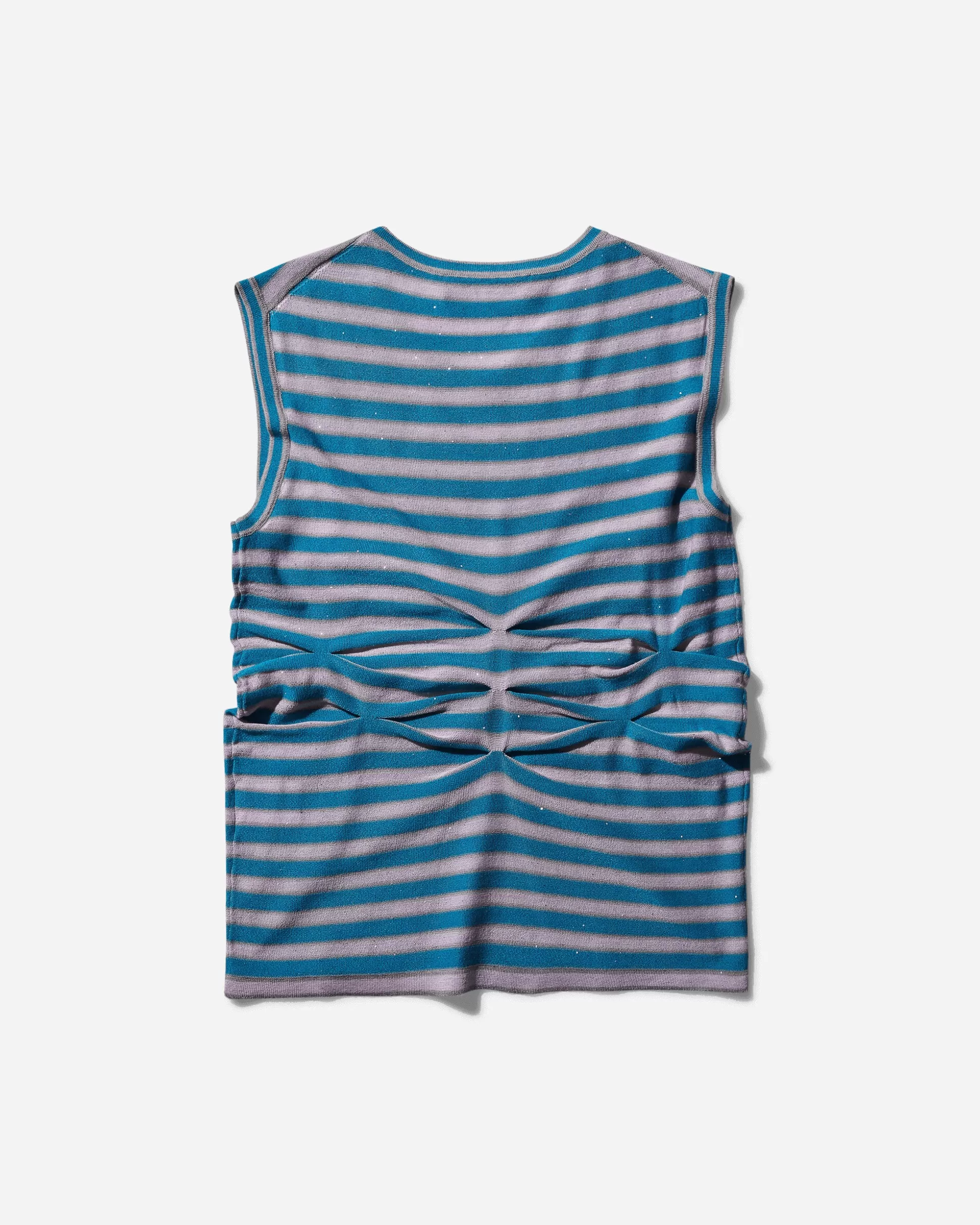 Kiko Kostadinov Women's Zabriskie Sleeveless Top Ocean Blue / Lilac New